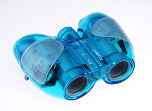 【ナシカ双眼鏡　7倍】ナシカ光学初のメカニカルなスケルトンタイプ　7×18 Pretty スケルトンⅡ(ブルー)